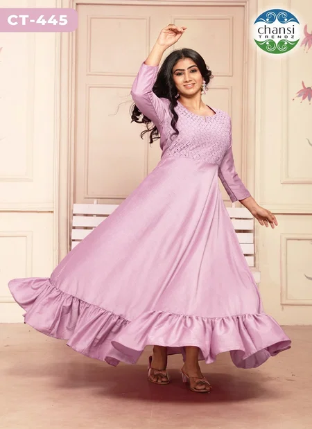 Padmalaya By Chansi Trendz Chinon Silk Gown Wholesale Cloting Distributors In India